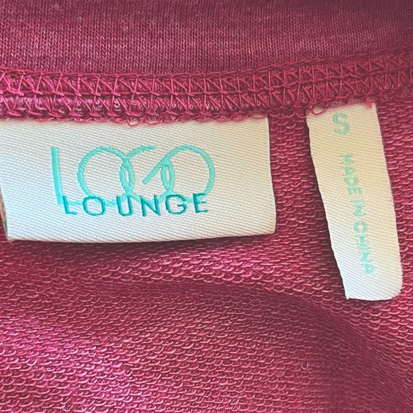 Logo by Lori Goldstein Lounge Tie Dye Pink Tunic Top with Chiffon Trim, Size S - Picture 13 of 16